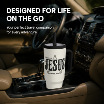 Jesus The Way The Truth The Life Christian 40oz Tumbler - Claimed by God Designs