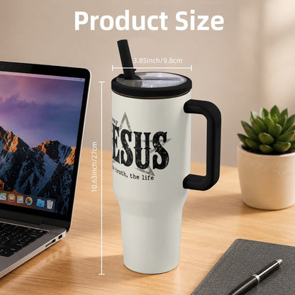 Jesus The Way The Truth The Life Christian 40oz Tumbler - Claimed by God Designs