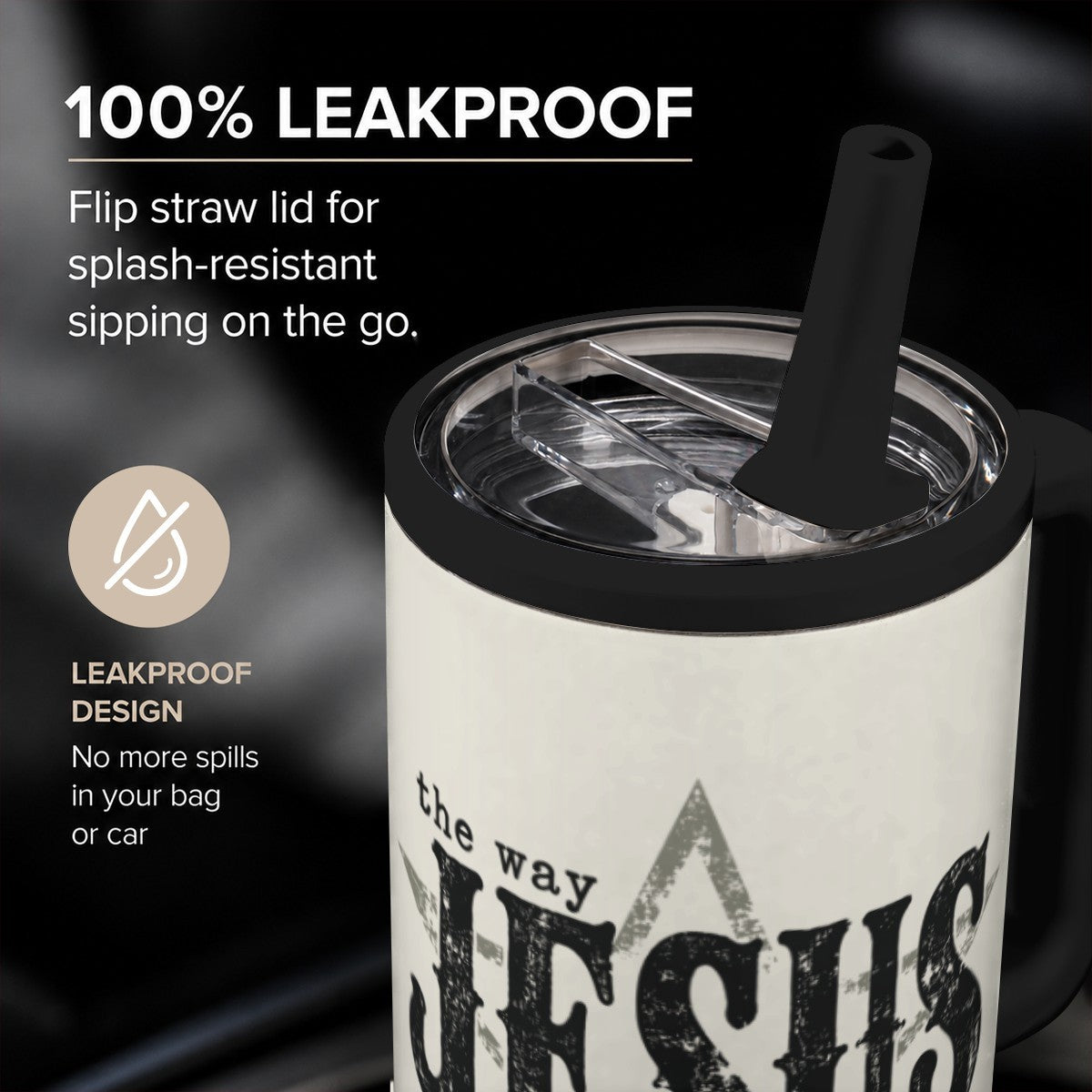 Jesus The Way The Truth The Life Christian 40oz Tumbler - Claimed by God Designs