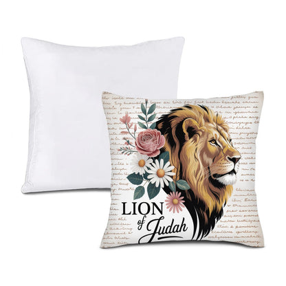 Lion Of Judah Christian Throw Pillow - ClaimedbyGodDesigns