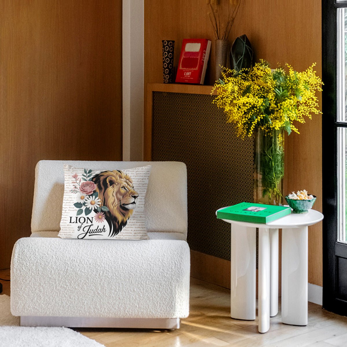Lion Of Judah Christian Throw Pillow - ClaimedbyGodDesigns