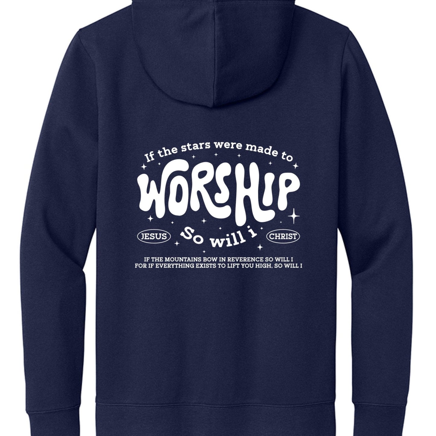 Made To Worship Unisex Christian Full-Zip Hooded Sweatshirt - ClaimedbyGodDesigns