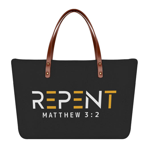 Matthew 3:2 Repent Christian Womens Comfort Tote Bag - ClaimedbyGodDesigns