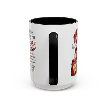 Messy Bun, Christmas Fun and Jesus Gets It Done! Coffee Mug - Claimed by God Designs