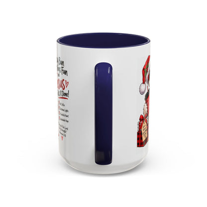 Messy Bun, Christmas Fun and Jesus Gets It Done! Coffee Mug - Claimed by God Designs