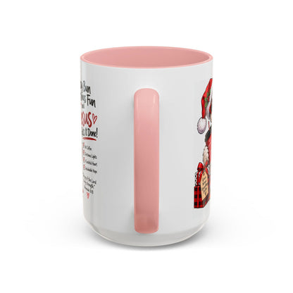 Messy Bun, Christmas Fun and Jesus Gets It Done! Coffee Mug - Claimed by God Designs