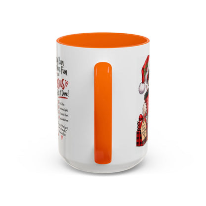 Messy Bun, Christmas Fun and Jesus Gets It Done! Coffee Mug - Claimed by God Designs