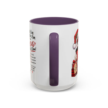 Messy Bun, Christmas Fun and Jesus Gets It Done! Coffee Mug - Claimed by God Designs