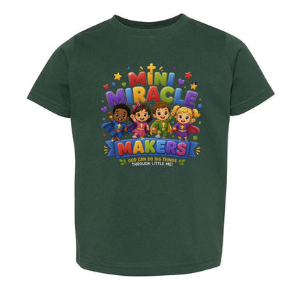 Mini Miracle Makers Christian Toddler T-shirt - ClaimedbyGodDesigns
