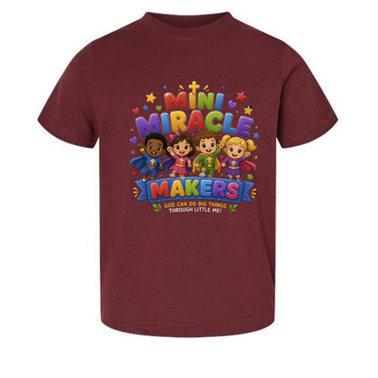 Mini Miracle Makers Christian Toddler T-shirt - ClaimedbyGodDesigns