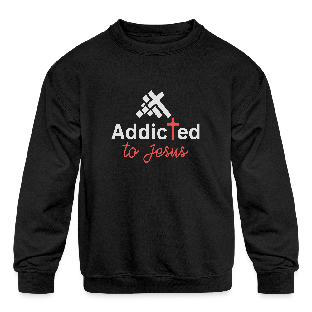 More Of Him Christian Youth Crewneck Sweatshirt - ClaimedbyGodDesigns