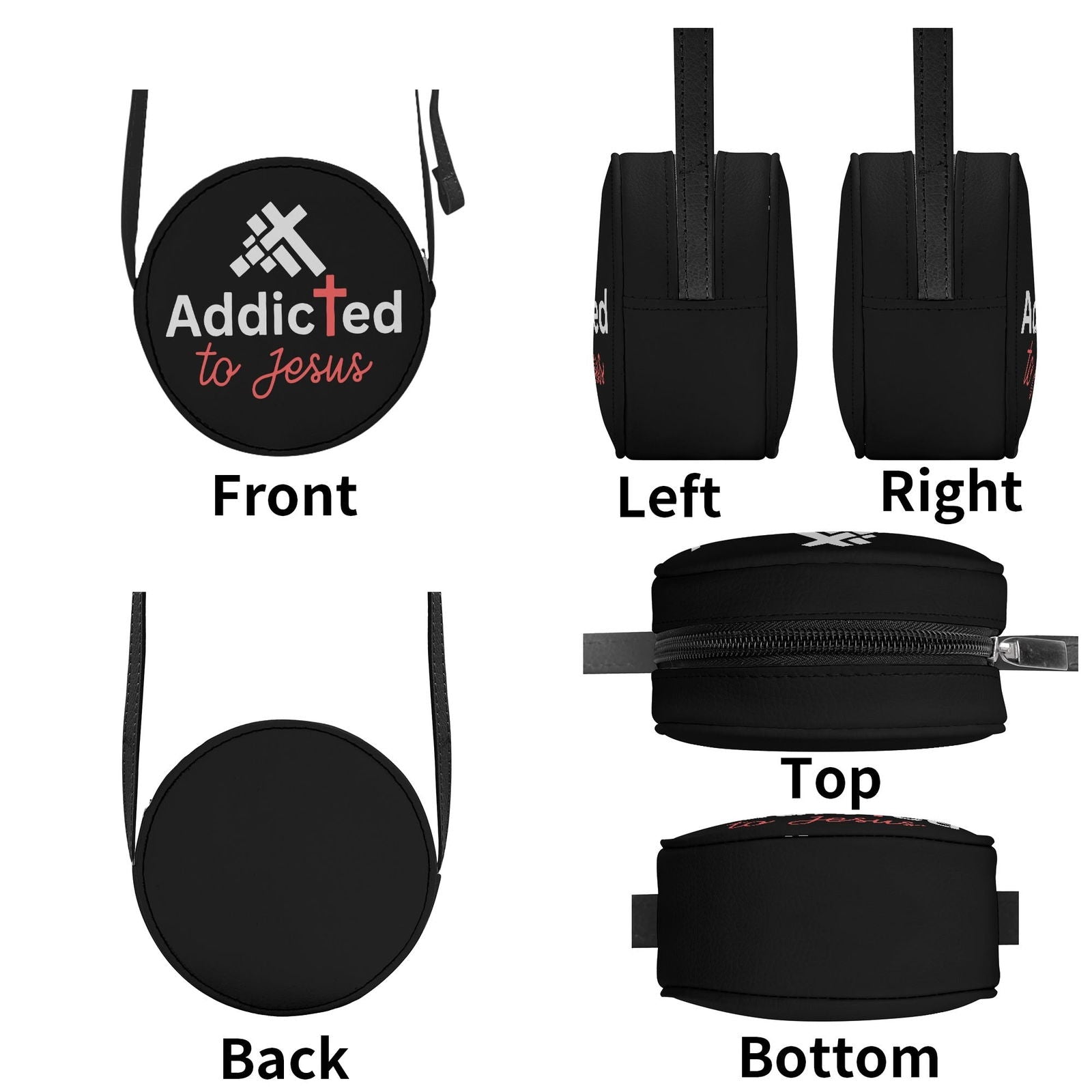 More Of Jesus Christian Kids PU Small Round Bag Children Purse - ClaimedbyGodDesigns