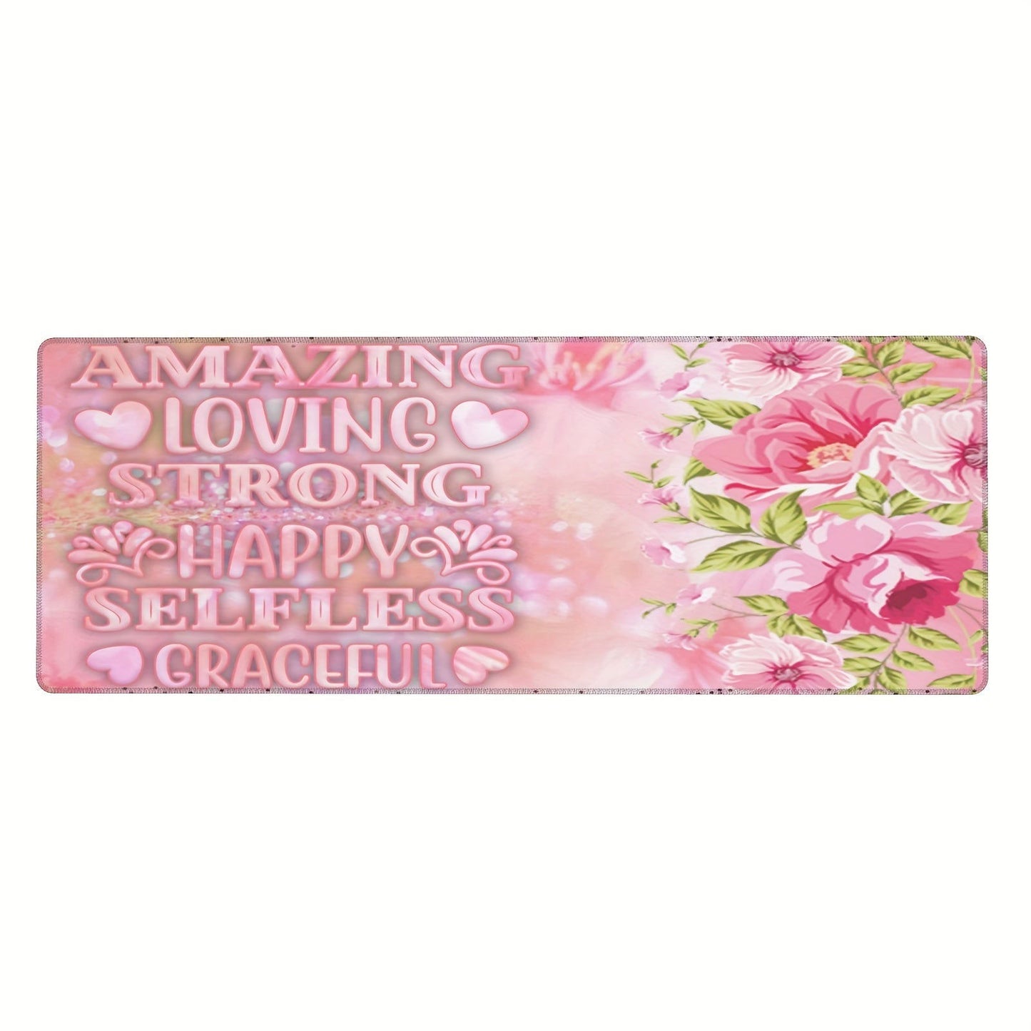 1pc Amazing Loving Strong Happy Selfless Graceful Christian Computer Keyboard/Mouse Pad - ClaimedbyGodDesigns