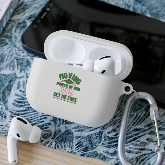 Moving In The Power Of God Who Set Me Free AirPods / Airpods Pro Case cover - ClaimedbyGodDesigns