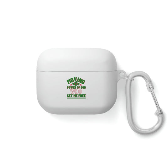 Moving In The Power Of God Who Set Me Free AirPods / Airpods Pro Case cover - ClaimedbyGodDesigns