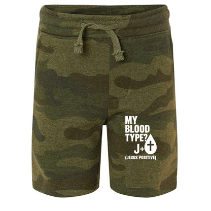 My Blood Type Is J Positive Toddler Christian Shorts - ClaimedbyGodDesigns