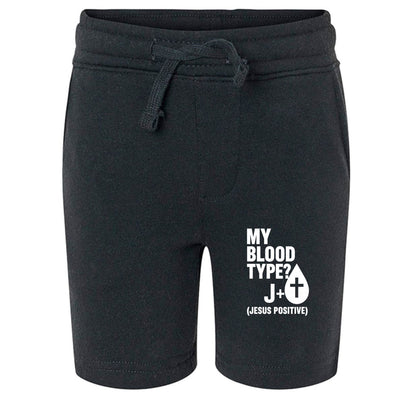 My Blood Type Is J Positive Toddler Christian Shorts - ClaimedbyGodDesigns