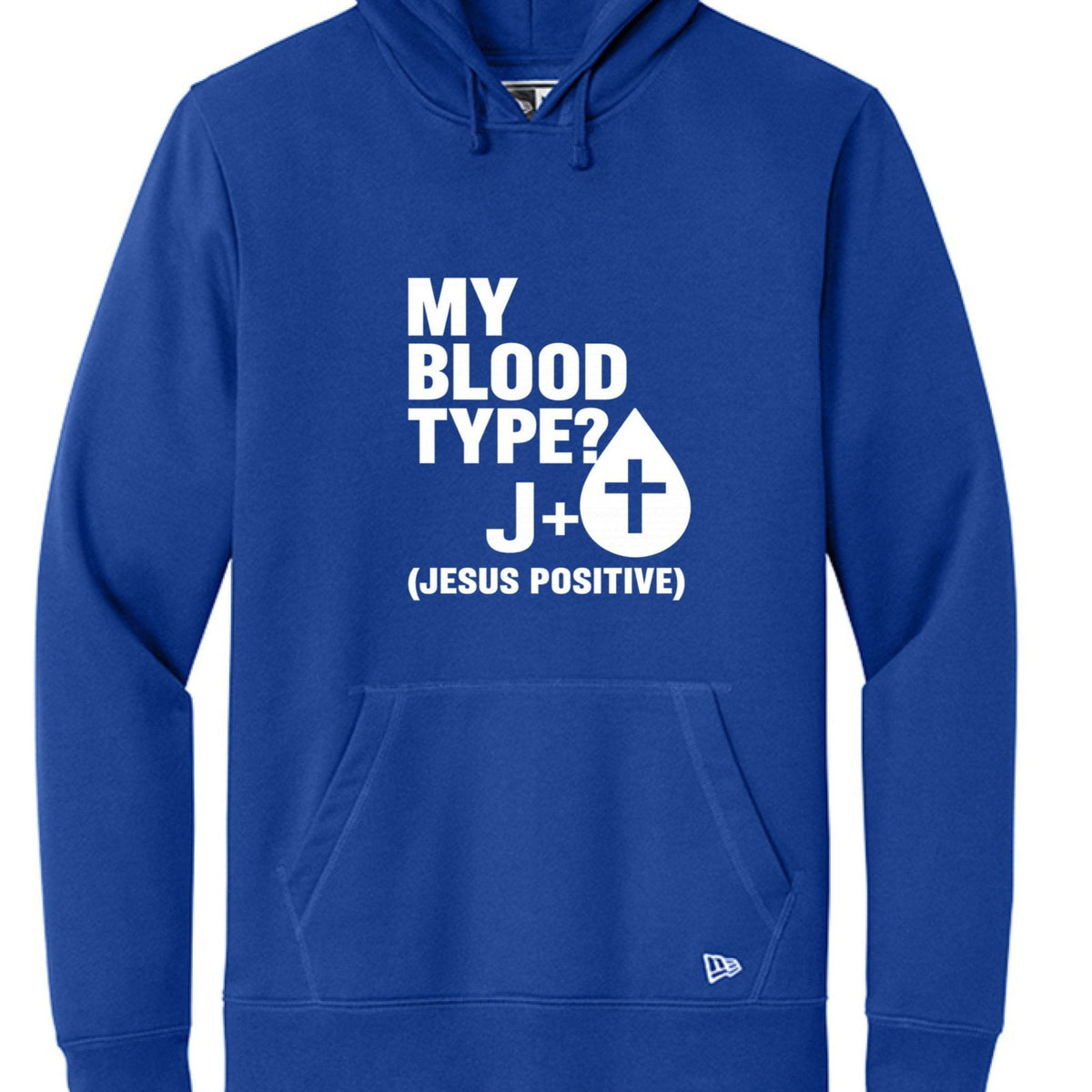 My Blood Type Is J Positive Unisex Christian Pullover Hooded Sweatshirt - ClaimedbyGodDesigns