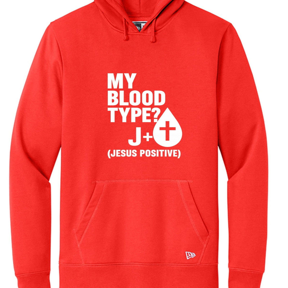 My Blood Type Is J Positive Unisex Christian Pullover Hooded Sweatshirt - ClaimedbyGodDesigns