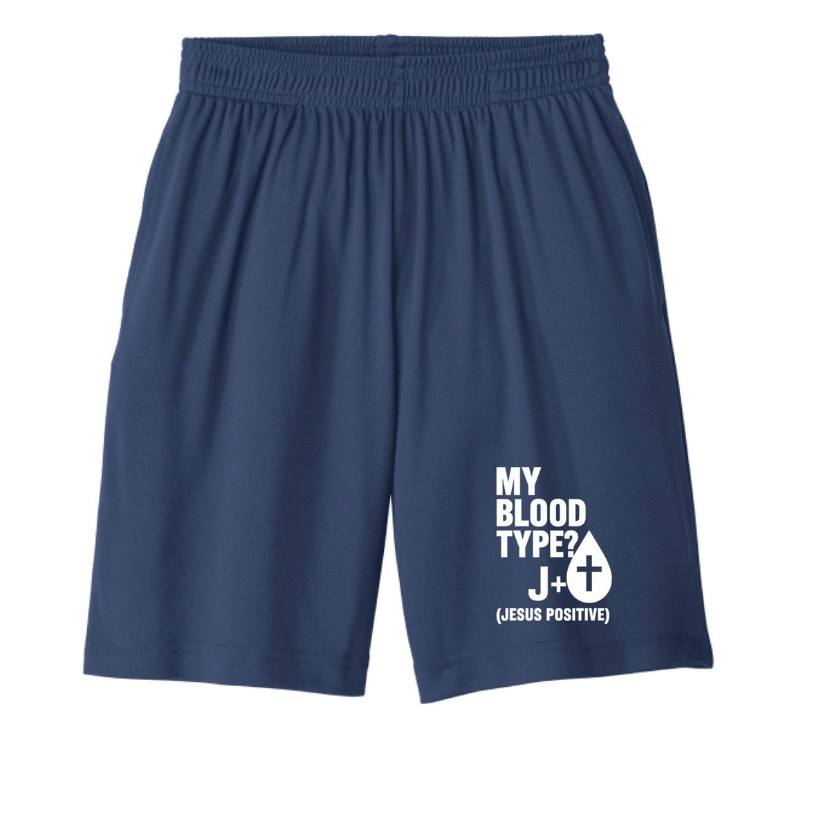 My Blood Type Is J Positive Youth Christian Shorts - ClaimedbyGodDesigns