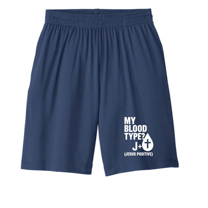 My Blood Type Is J Positive Youth Christian Shorts - ClaimedbyGodDesigns
