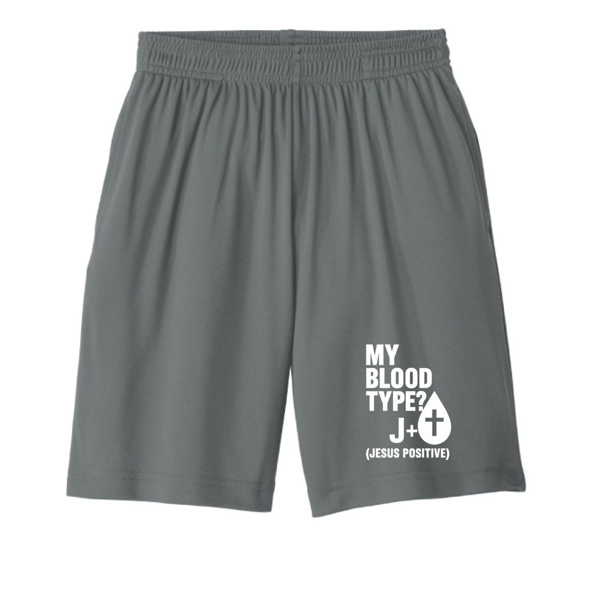 My Blood Type Is J Positive Youth Christian Shorts - ClaimedbyGodDesigns