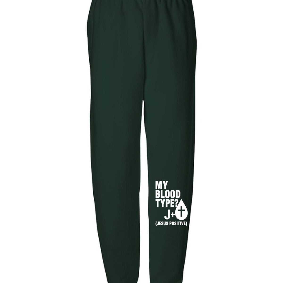 My Blood Type Is J Positive Youth Christian Sweatpants - ClaimedbyGodDesigns