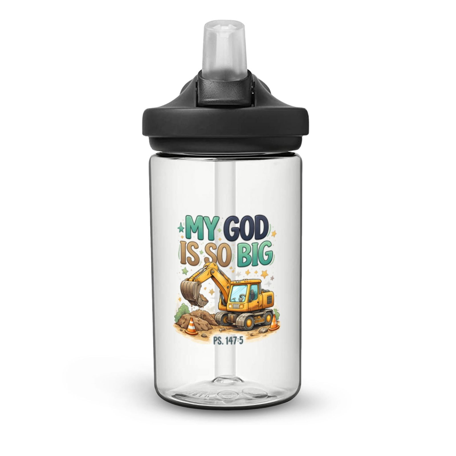 My God Is So Big Christian Kids Water Bottle - ClaimedbyGodDesigns