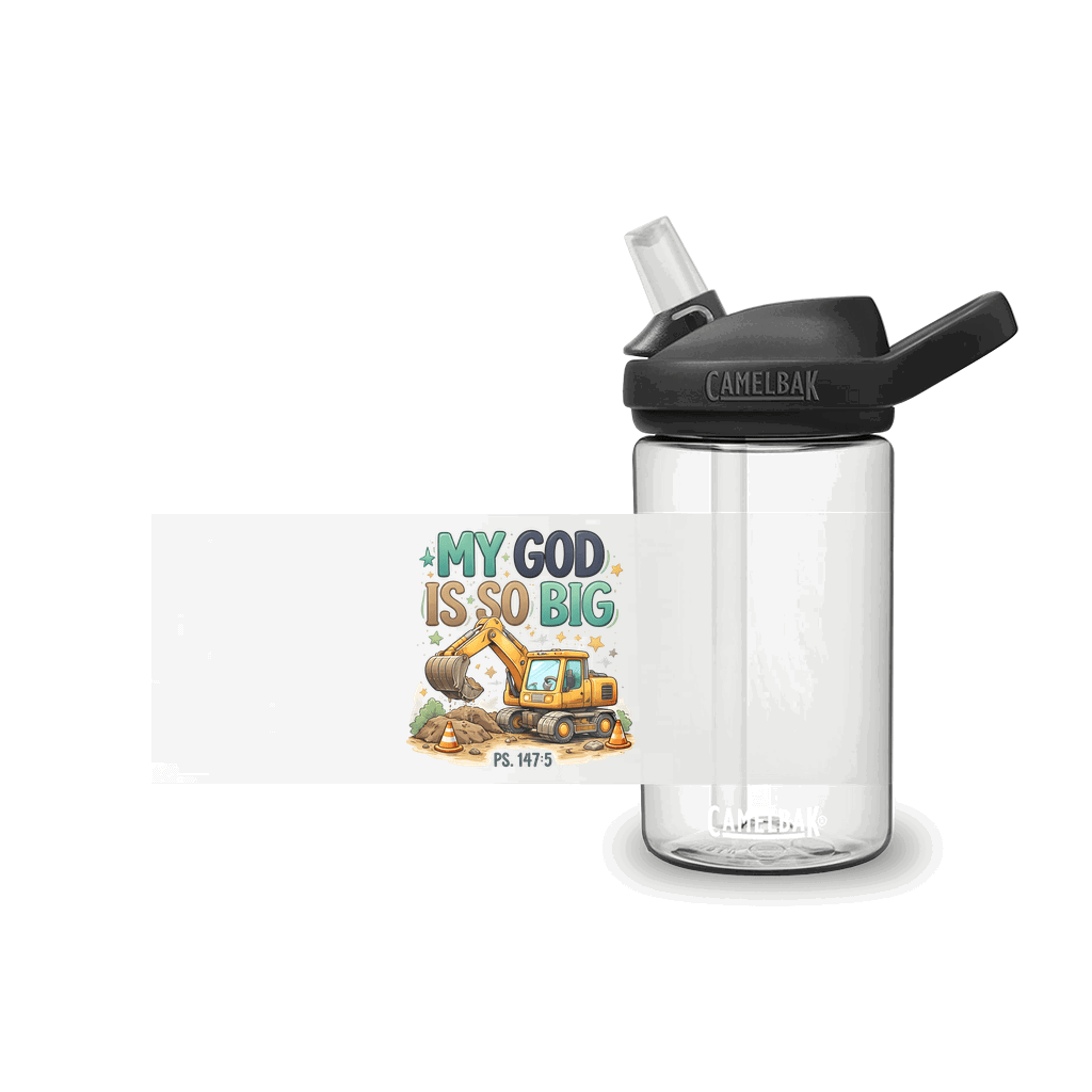 My God Is So Big Christian Kids Water Bottle - ClaimedbyGodDesigns
