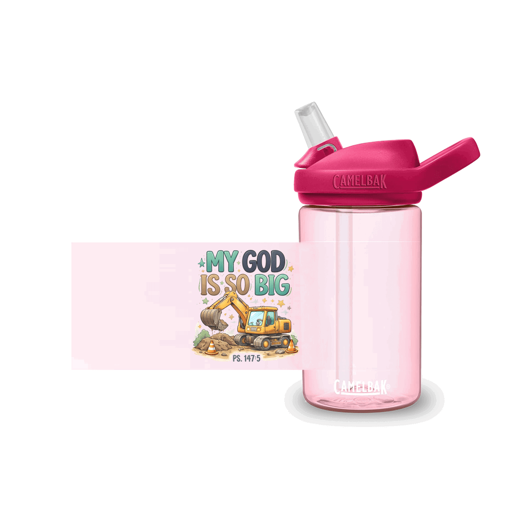 My God Is So Big Christian Kids Water Bottle - ClaimedbyGodDesigns