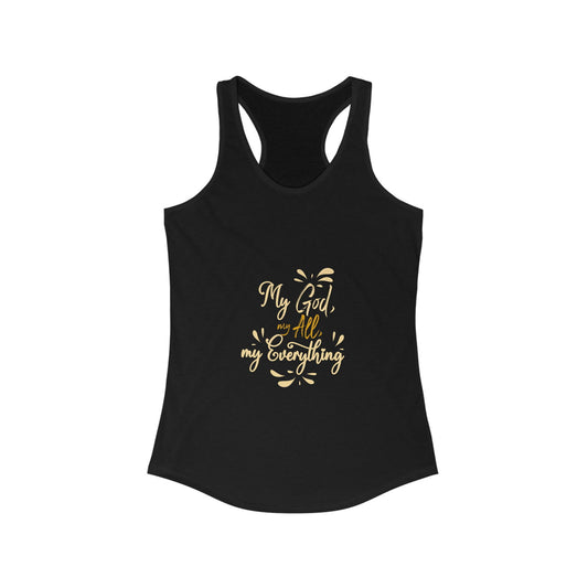 My God My All My Everything Slim Fit Tank-top - ClaimedbyGodDesigns