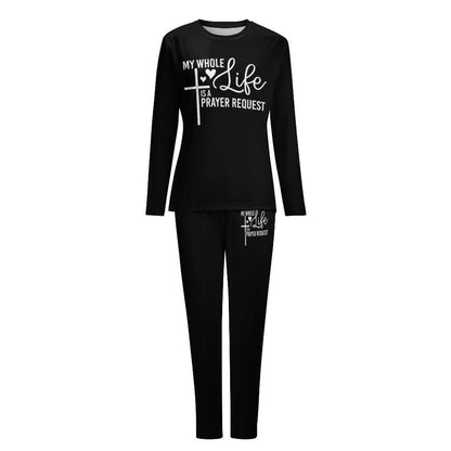 My Whole Life Is A Prayer Request Women's Christian Pajamas - ClaimedbyGodDesigns