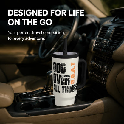 God Over All Things Christian 40oz Tumbler - Claimed by God Designs
