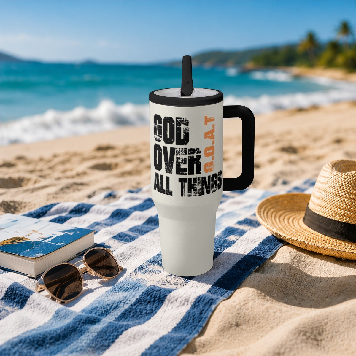 God Over All Things Christian 40oz Tumbler - Claimed by God Designs