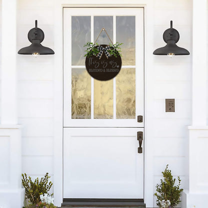 This Is Us – Blended & Blessed Christian Wooden Hanging Sign - ClaimedbyGodDesigns