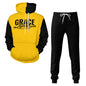 Grace Broke My Chains Men's Christian Adult Hooded Outfit Set