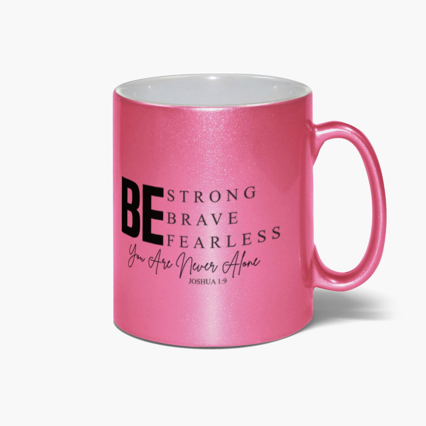 Never Alone Christian Metallic Mug - ClaimedbyGodDesigns