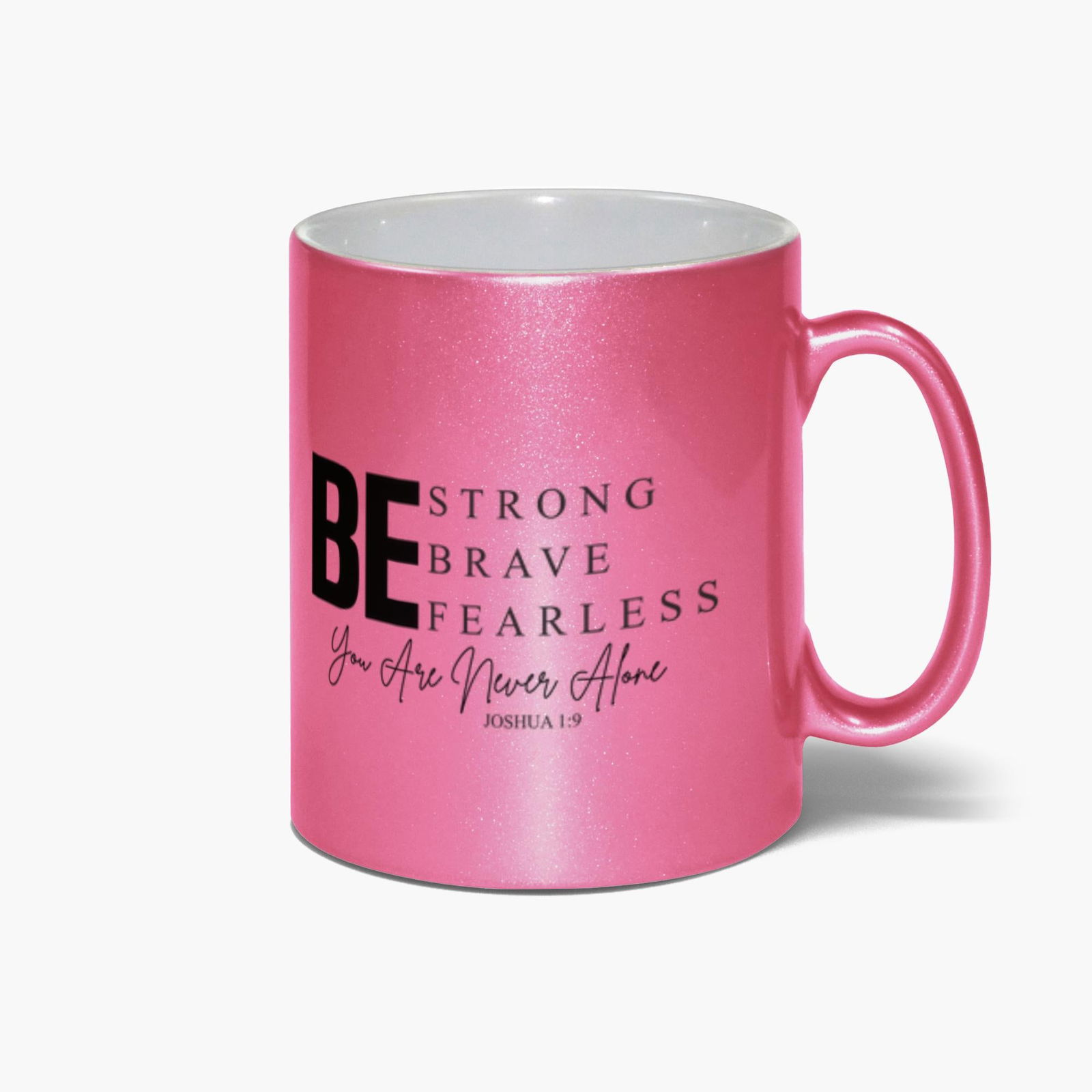 Never Alone Christian Metallic Mug - ClaimedbyGodDesigns