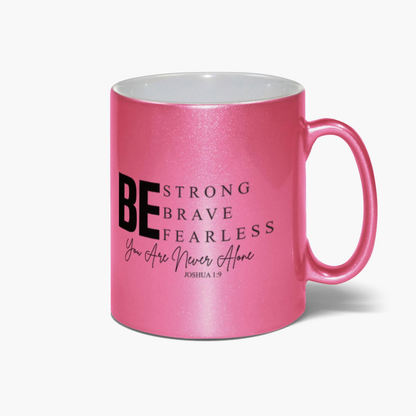 Never Alone Christian Metallic Mug - ClaimedbyGodDesigns