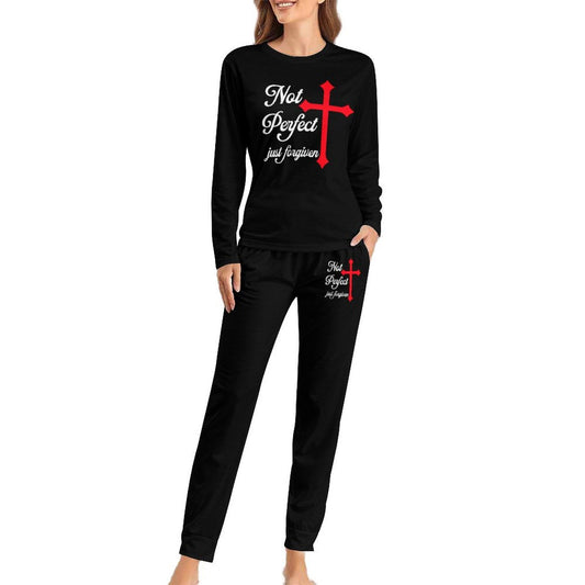 Not Perfect Just Forgiven Women's Christian Pajamas - ClaimedbyGodDesigns
