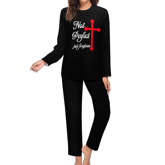 Not Perfect Just Forgiven Women's Christian Pajamas - ClaimedbyGodDesigns
