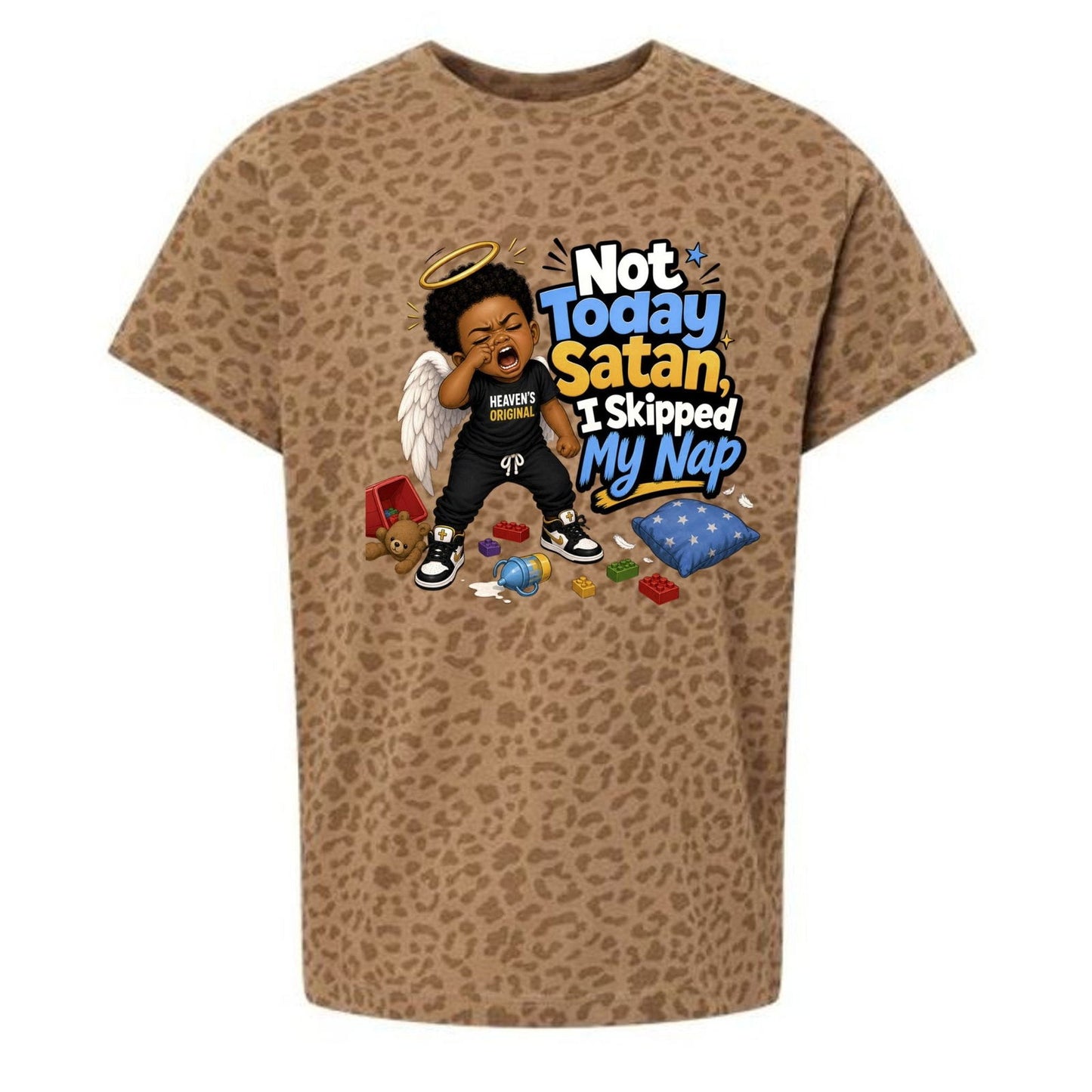 Not Today Satan I Skipped My Nap Toddler Christian T-shirt - ClaimedbyGodDesigns