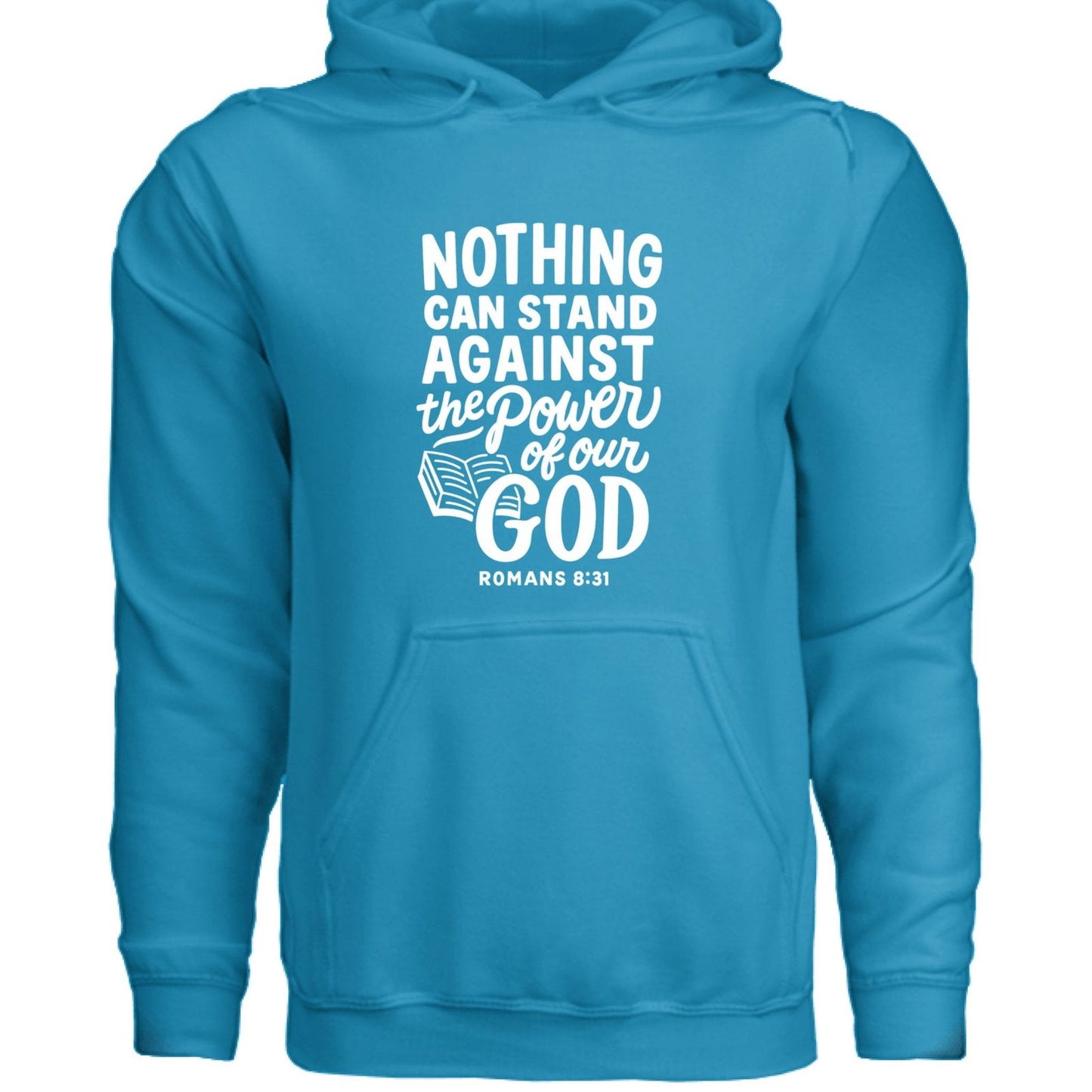 Nothing Can Stand Unisex Christian Hooded Pullover Sweatshirt - ClaimedbyGodDesigns