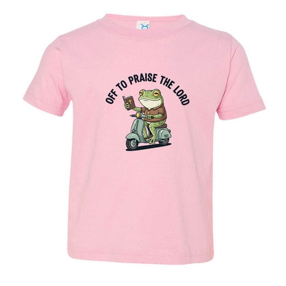 Off To Praise The Lord Toddler Christian T-shirt - ClaimedbyGodDesigns