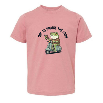 Off To Praise The Lord Toddler Christian T-shirt - ClaimedbyGodDesigns