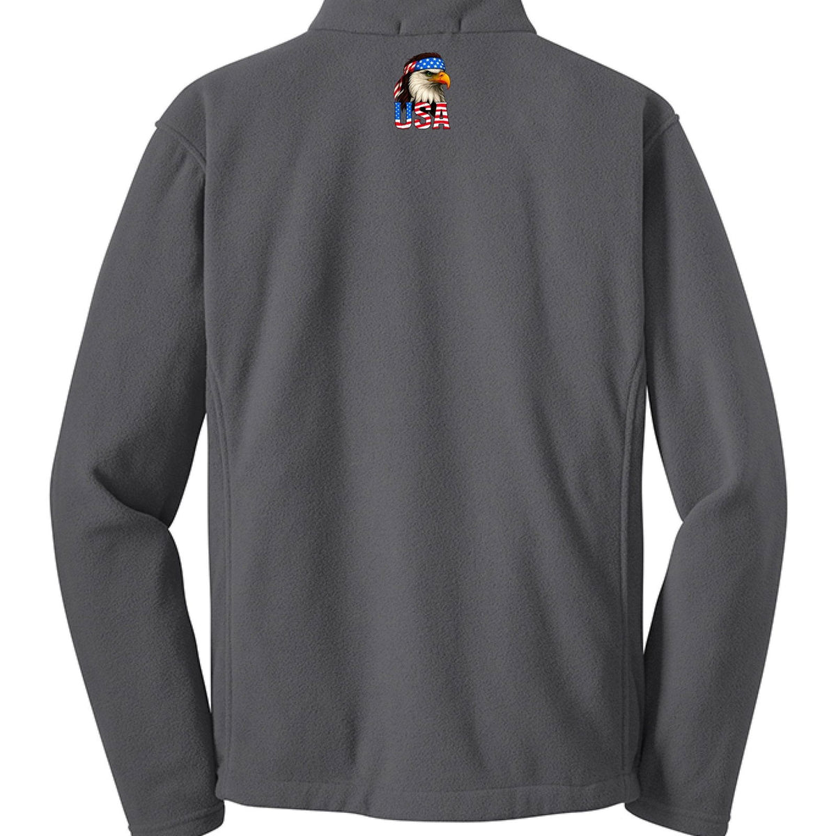 One Nation Under God Patriotic Men's Christian Fleece Jacket - ClaimedbyGodDesigns