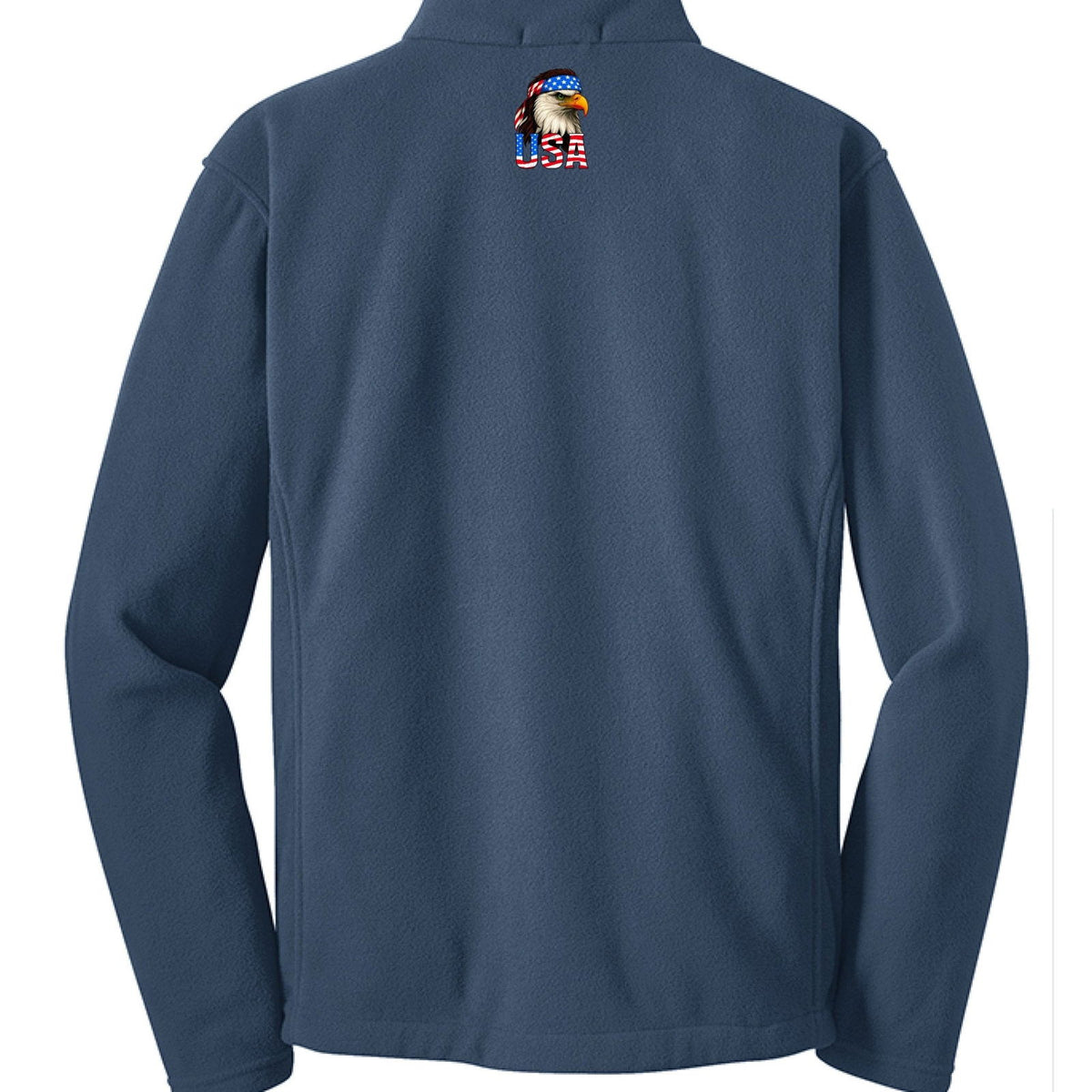 One Nation Under God Patriotic Men's Christian Fleece Jacket - ClaimedbyGodDesigns