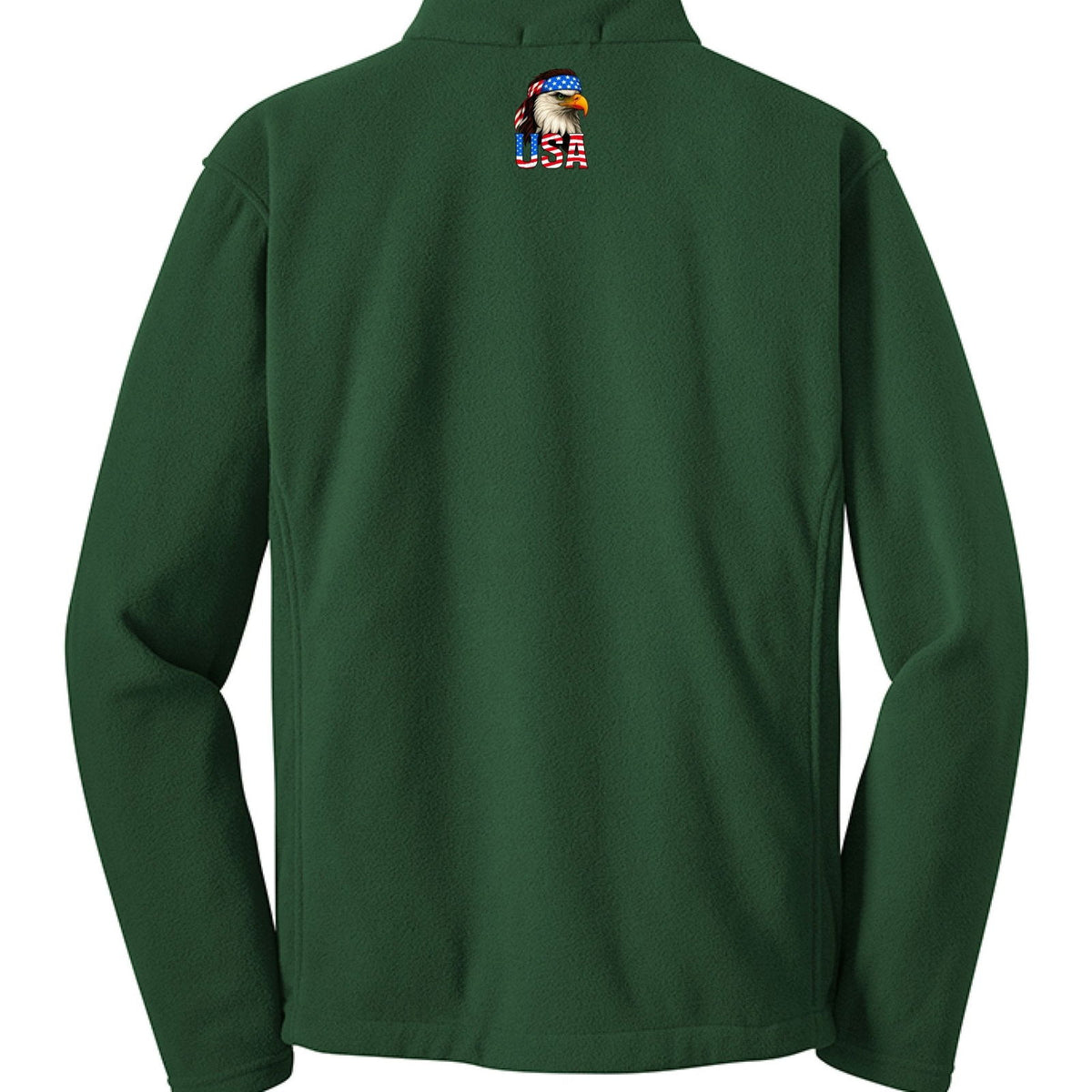 One Nation Under God Patriotic Men's Christian Fleece Jacket - ClaimedbyGodDesigns