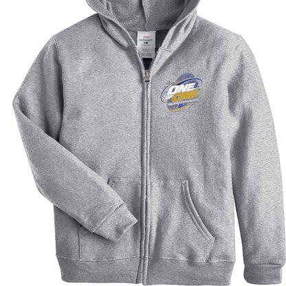 One Of One God Does Not Mass Produce Youth Christian Full-zip Hooded Sweatshirt - ClaimedbyGodDesigns