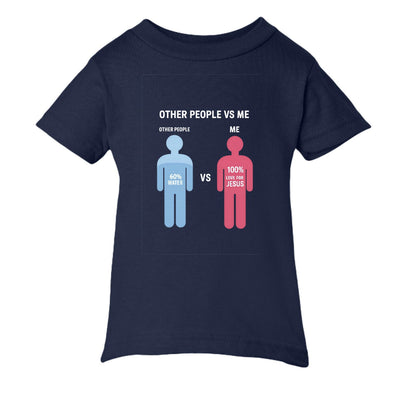 Other People Vs Me Funny Baby Christian T-shirt - ClaimedbyGodDesigns